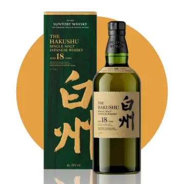 Hakushu 18 Year Single Malt Japanese Whisky (Suntory)