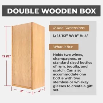 Wooden Double Box (Engravable)