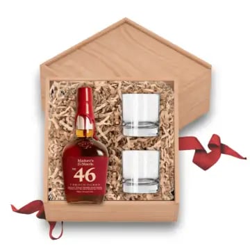 Maker's Mark 46 Kentucky Bourbon Gift Set with Glasses