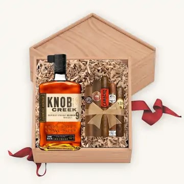 Knob Creek Kentucky Bourbon Gift Set with Cigars