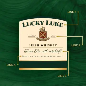 Personalized Jameson Irish Whiskey Custom Label Bottle
