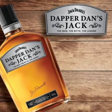 Personalized Jack Daniel's Gentleman Jack Tennessee Whiskey Custom Label Bottle