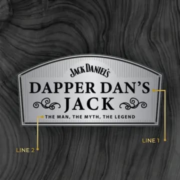 Personalized Jack Daniel's Gentleman Jack Tennessee Whiskey Custom Label Bottle