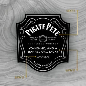 Personalized Jack Daniel's Single Barrel Tennessee Whiskey Custom Label Bottle