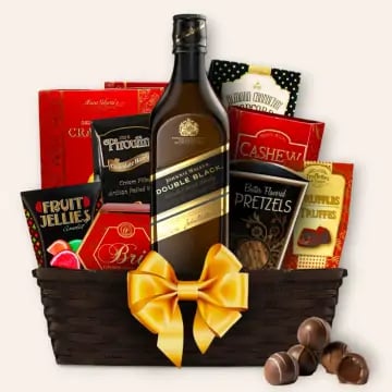 Johnnie Walker Double Black Gourmet Gift Basket