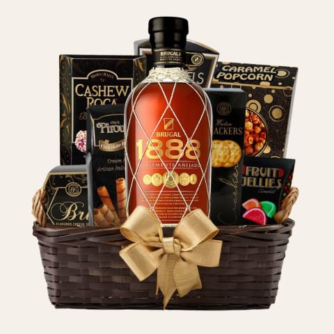 Brugal 1888 Rum Gourmet Gift Basket