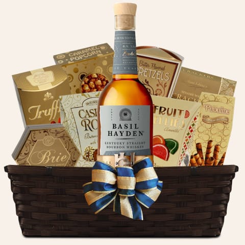 Basil Hayden 10 Year Kentucky Bourbon Gift Basket