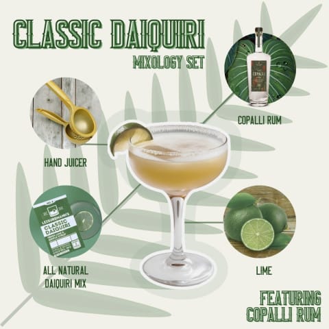 Classic Daiquiri Cocktail Kit featuring Copalli Rum