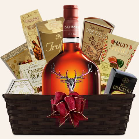 The Dalmore 12 Year Single Malt Scotch Whisky Gift Basket