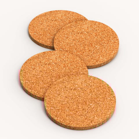 Round Cork Coasters (Set of 4)