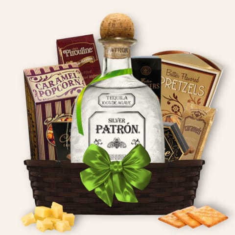 Patron Silver Tequila Gift Basket
