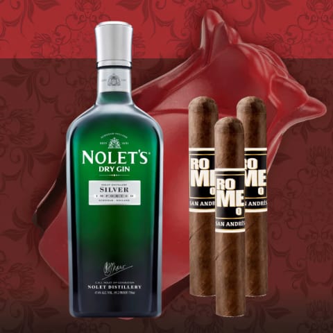 Nolets Gin with Bro-Rose & Cigar Set