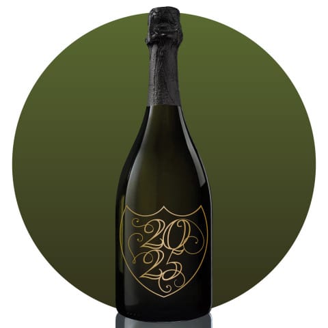 Dom Perignon Celebratory Year Custom Etched Bottle