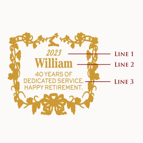 Custom Hennessy Etched Cognac Bottle