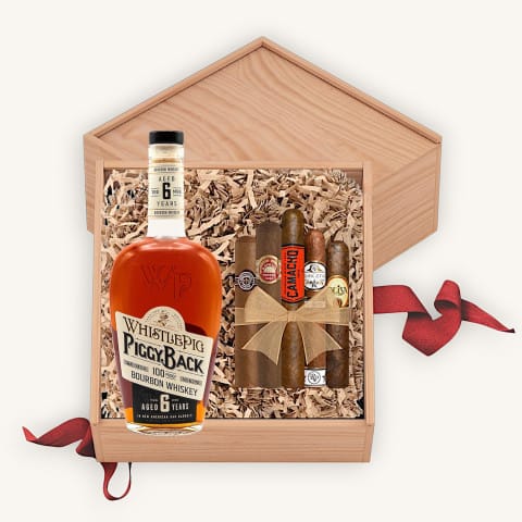 Whistlepig Piggyback Bourbon Gift Set with Cigars