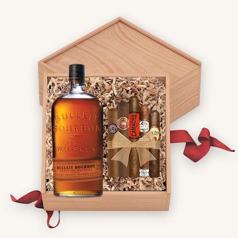 Bulleit Kentucky Bourbon Gift Set with Cigars
