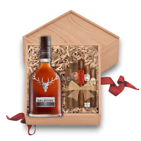 Dalmore 12 Years Scotch Whisky Gift Set with Cigars