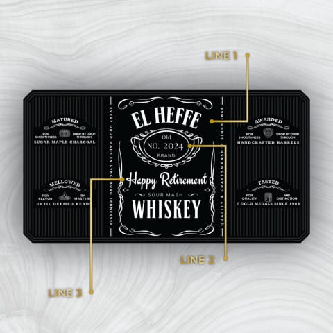 Personalized Jack Daniel's Original Old No 7 Tennessee Whiskey Custom Label Bottle