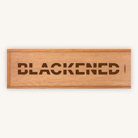 Blackened Wood Box