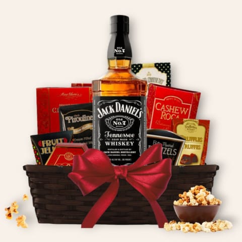 Jack Daniel's Old No. 7 Black Label Tennessee Whiskey Gift Basket