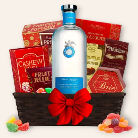 Casa Dragones Blanco Tequila Gift Basket