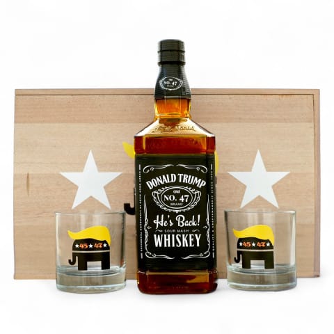 Woodford Reserve Bourbon Whiskey Gift Set with Glencairn Glasses