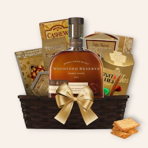 Woodford Reserve Double Oaked Bourbon Gift Basket
