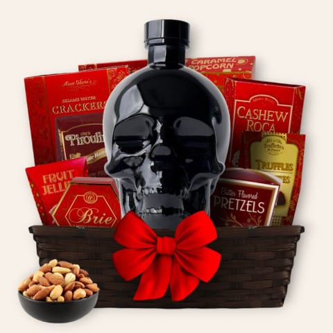 Crystal Head Black Onyx Vodka Gift Basket