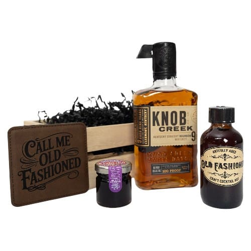 Knob Creek Old Fashioned Whiskey Gift Crate | Premium Set