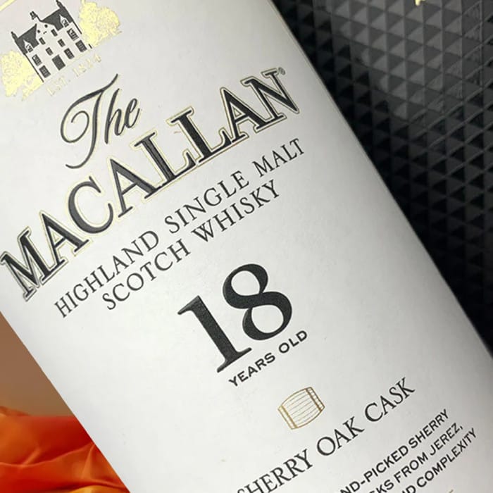 SHARE a The Macallan 18 Year Sherry Oak Single Malt Scotch Whisky