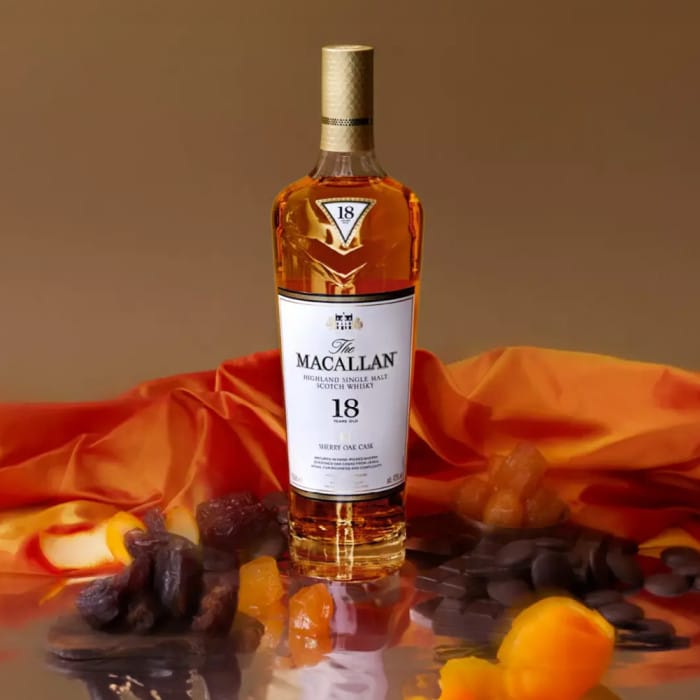 SHARE a The Macallan 18 Year Sherry Oak Single Malt Scotch Whisky