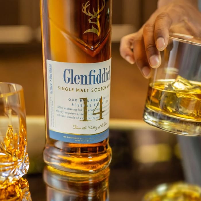 Send Glenfiddich 14 Year Bourbon Barrel Reserve Scotch