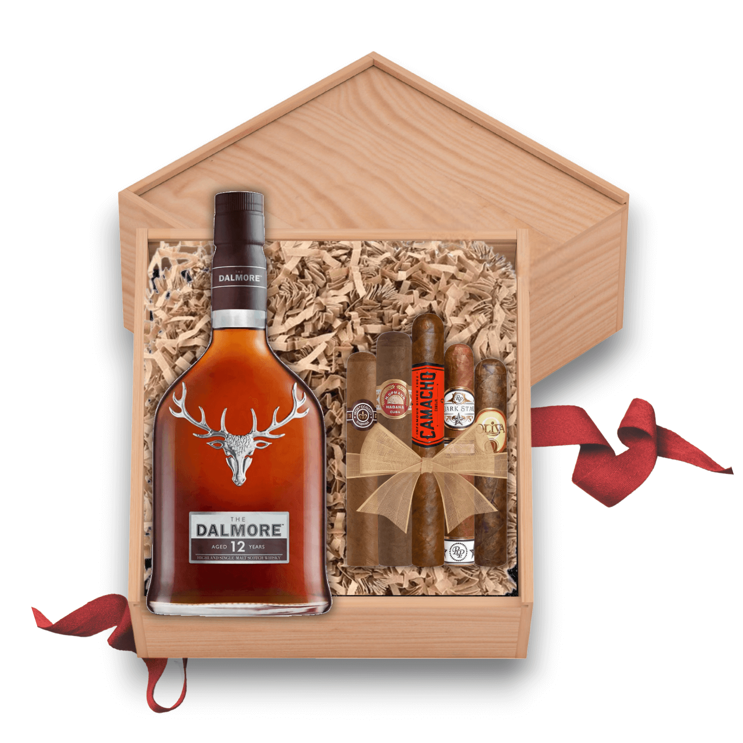 THE DALMORE 12年 & Cigar Malt セット箱付き Dalmore 12 Years Scotch Whisky Gift Set with Cigars