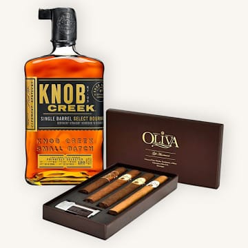 Knob Creek Private Barrel Selection & Oliva Cigars Gift Set Pairing