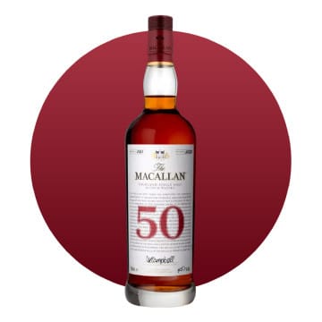 The red collection Macallan 50 Years Scotch Whisky