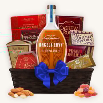 Angel’s Envy Triple Oak Bourbon Whiskey Gift Basket