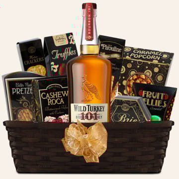 Wild Turkey 101 Bourbon Gift Basket