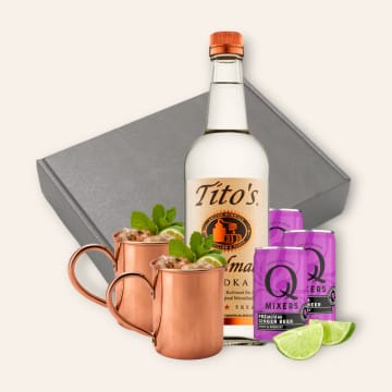 Tito's Vodka Moscow Mule Cocktail Gift Set