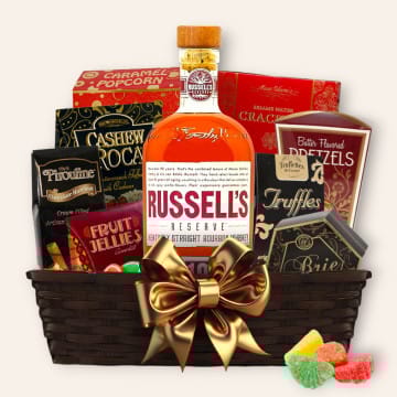 Russell's Reserve 10 Year Bourbon Whiskey Gift Basket