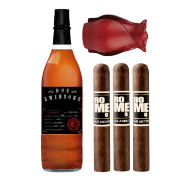 Doc Swinson Private Barrel with Bro-Rose & Cigar Set