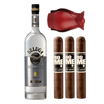 Beluga Noble Vodka with Bro-Rose & Cigar Set