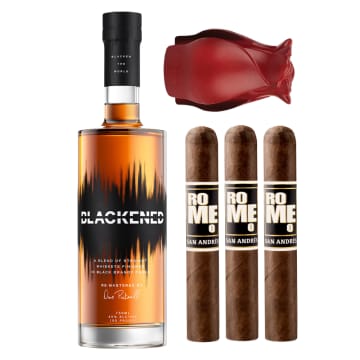 Blackened American Whiskey with Bro-Rose & Cigar Set