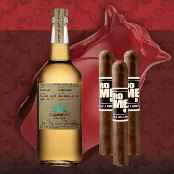 Casamigos Tequila with Bro-Rose & Cigar Set