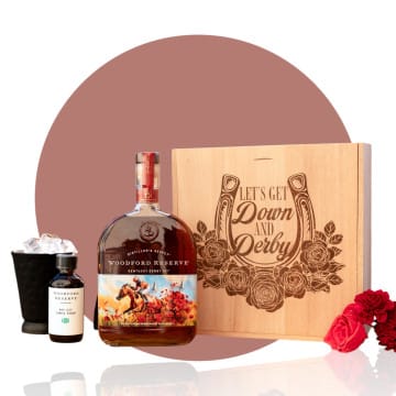 Down & Derby' Mint Julep Woodford Reserve 151 Kentucky Derby Whiskey Gift Set