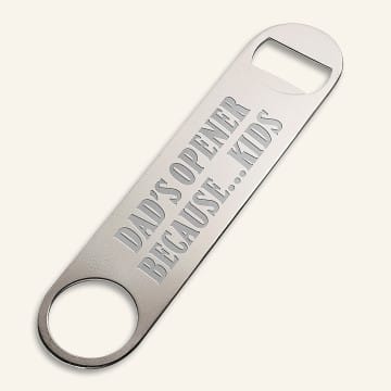 Engraved Stainless Steel Beer Opener