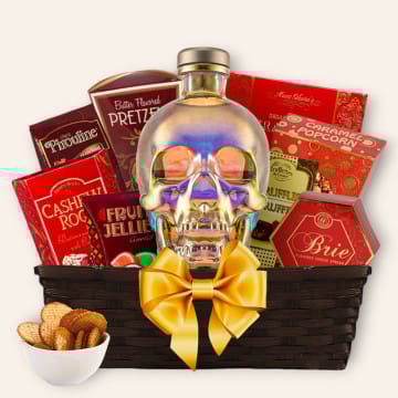 Crystal Head 'Aurora' Vodka Gift Basket