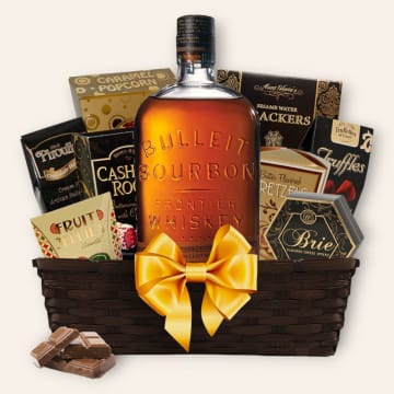 Bulleit Frontier Bourbon Gourmet Gift Basket