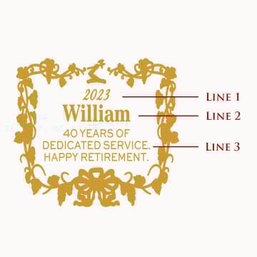 Custom Hennessy Etched Cognac Bottle