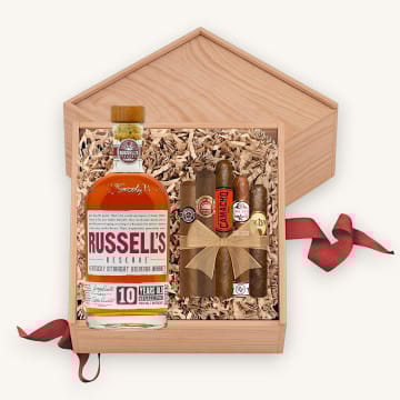 Russell's Reserve 10 Year Kentucky Bourbon Gift Set with Cigars