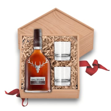 Dalmore 12 Years Scotch Whisky Gift Set with Glasses